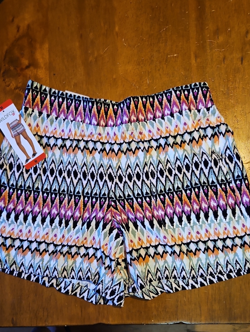 Wildfox Pink Orange Blue Patterned Women’s Shorts